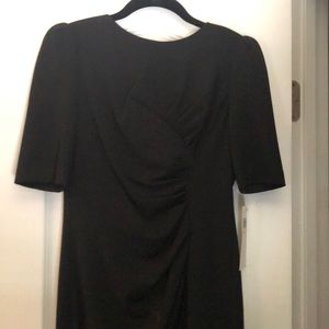 Black half sleeve dress